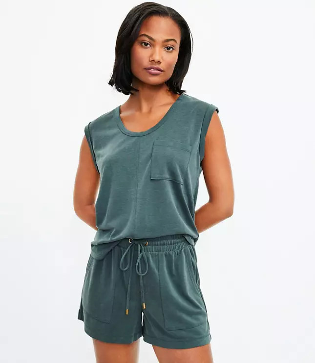 Lou & Grey Sandwashed Shorts | LOFT