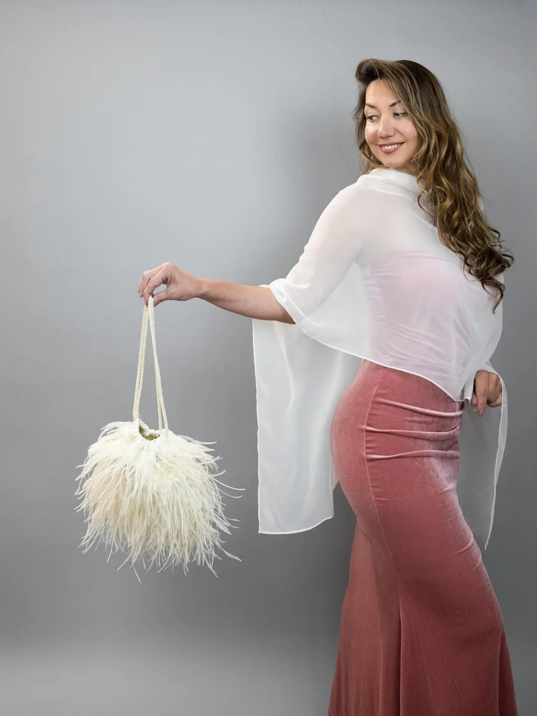 Ivory Feather Bag – Elegant Feather Clutch – Bridal Statement Purse – Wedding Guest Evening... | Etsy (US)