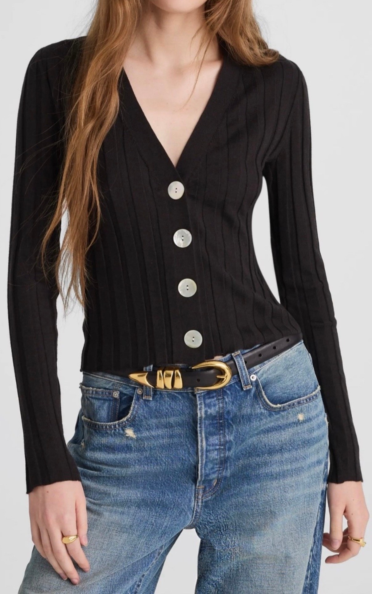 This rib top has the cutest slim fit - pair it with a wide leg jean or pant 

#LTKFindsUnder100 #LTKSaleAlert