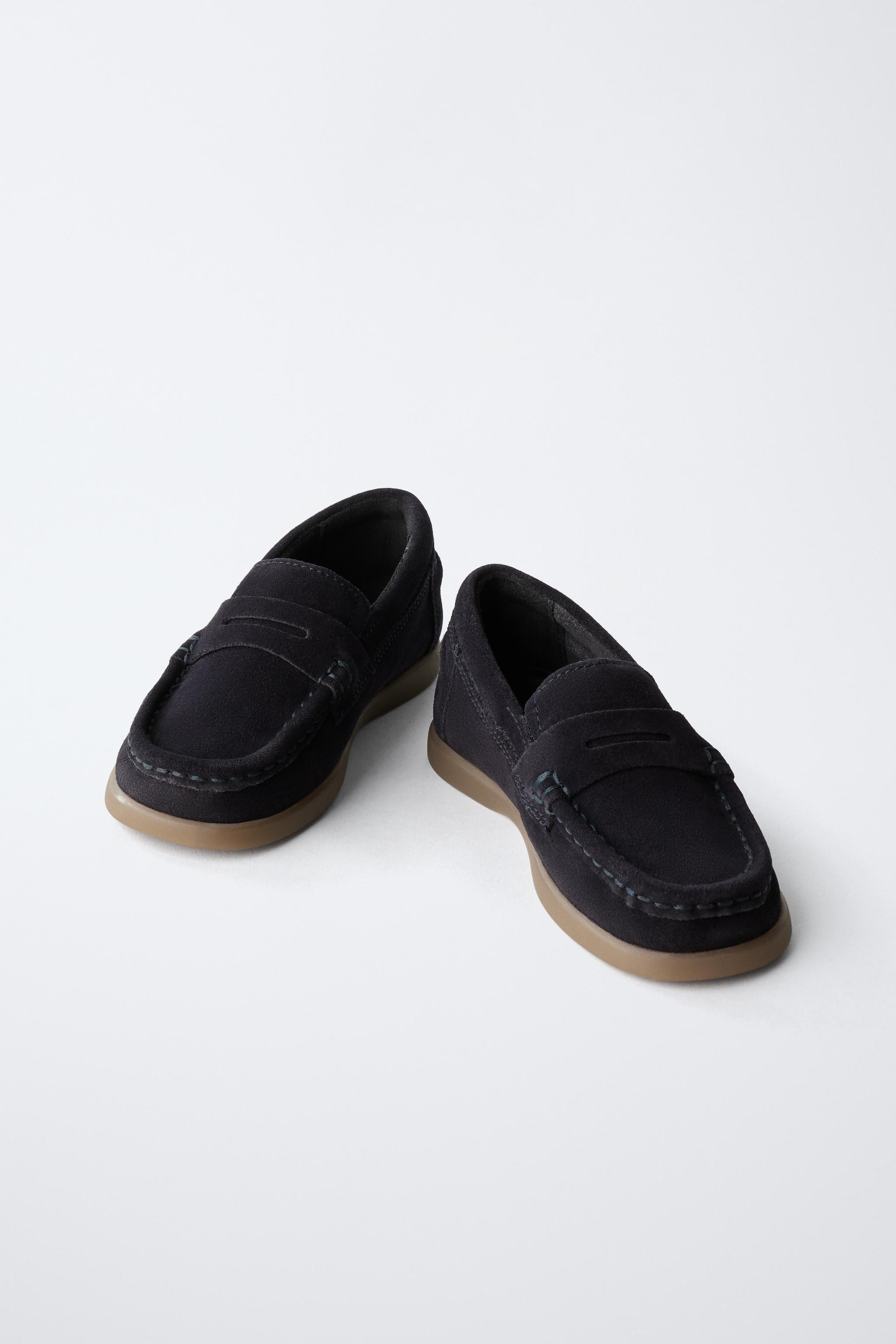 LEATHER SADDLE LOAFERS | Zara US
