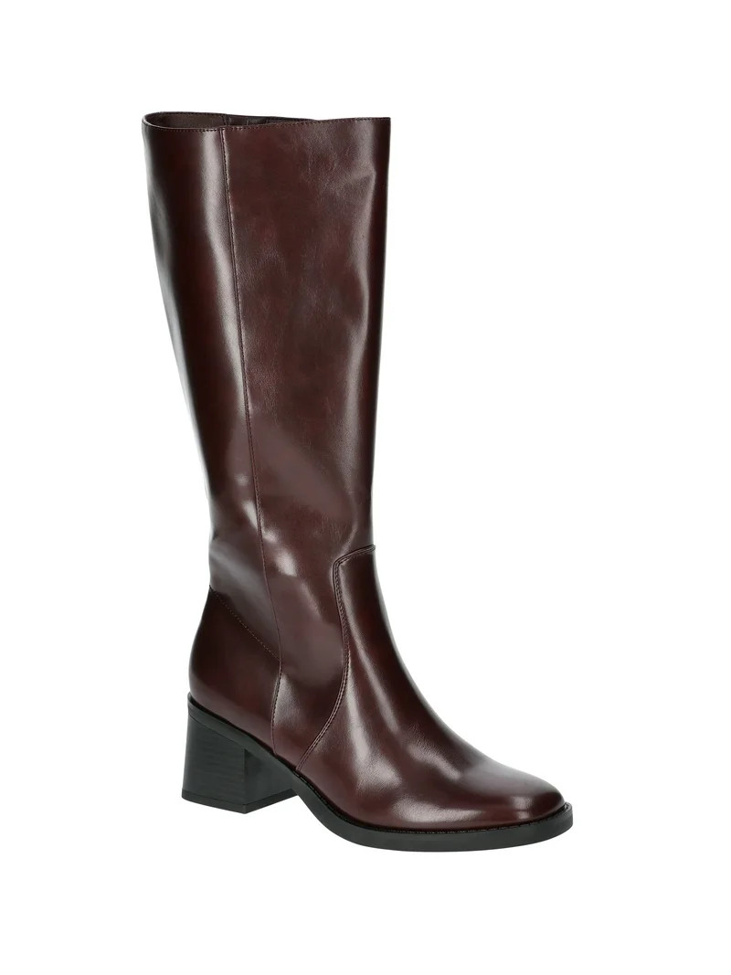 No Boundaries Women's Tall Block Heel Boots | Walmart (US)
