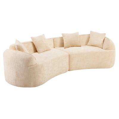Clihome Curved Compressed Sofa, Creative Nordic-style Design | Target
