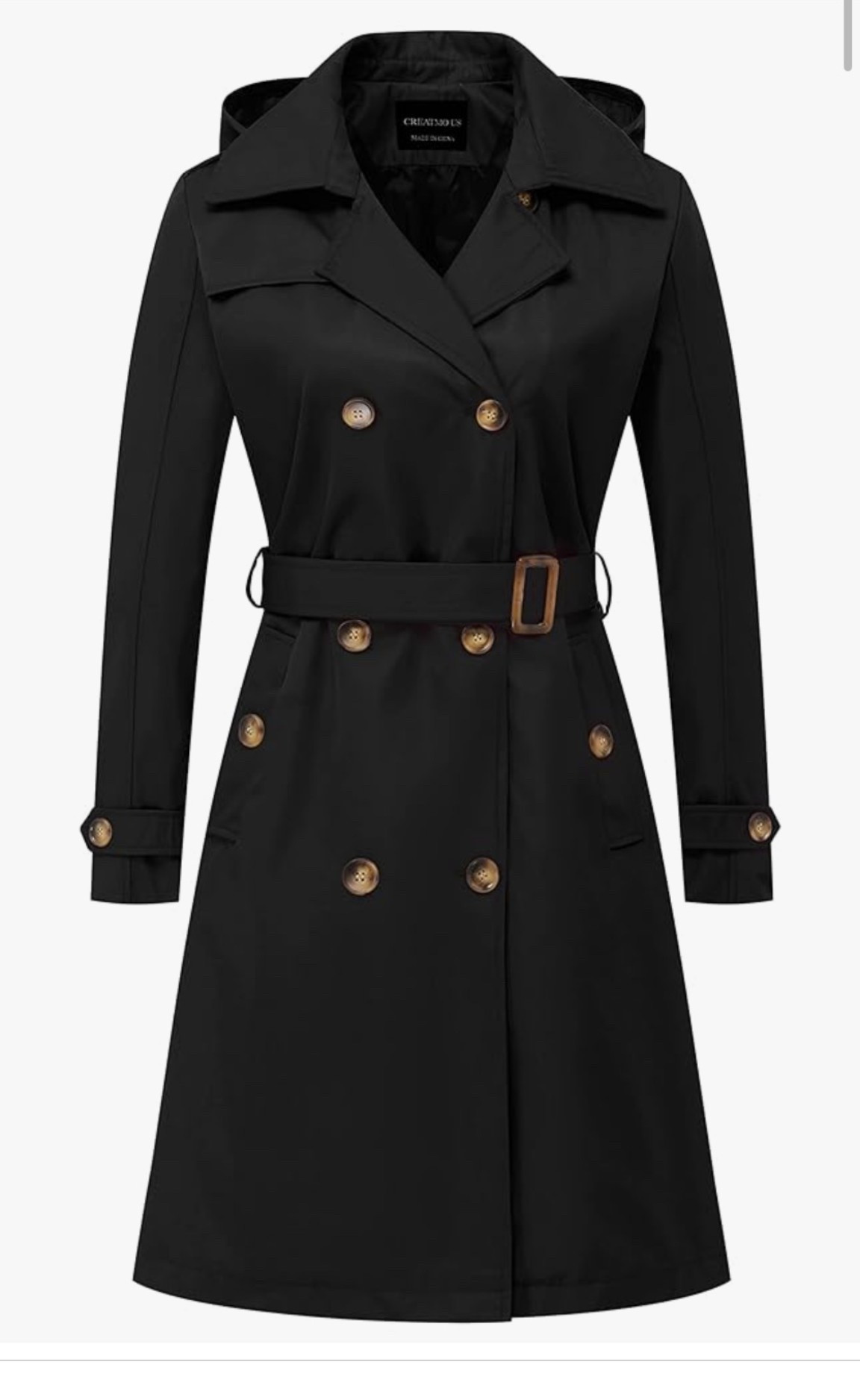 This trench is waterproof  and has a hood. I always have my hands full. It is impossible to hold an umbrella. #primedaydeals special

#LTKSaleAlert #LTKWorkwear #LTKFindsUnder100