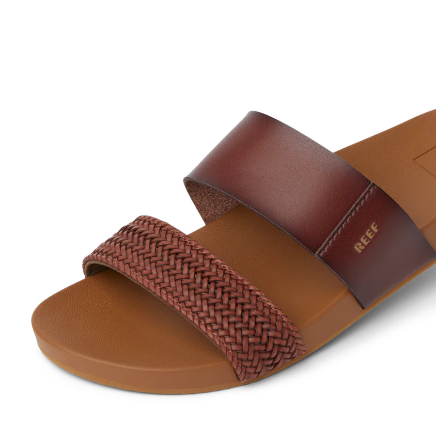 Women's Cushioned Open Back Sandals | Reef Cushion Vista Espresso Braid | REEF