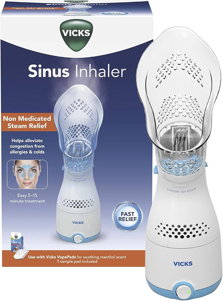 Vicks Sinus Inhaler - Non-Medicated Steam Relief for Allergies, Congestion, Cough & Colds, Vocal ... | Amazon (US)