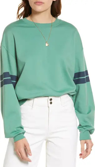 Treasure & Bond Stripe Cotton Blend Sweatshirt | Nordstrom | Nordstrom