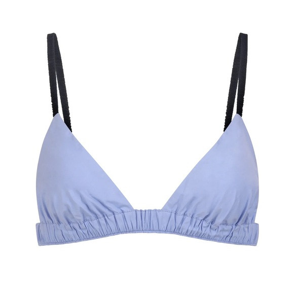 Cissa Blue Bralette with Black Straps | Poshmark