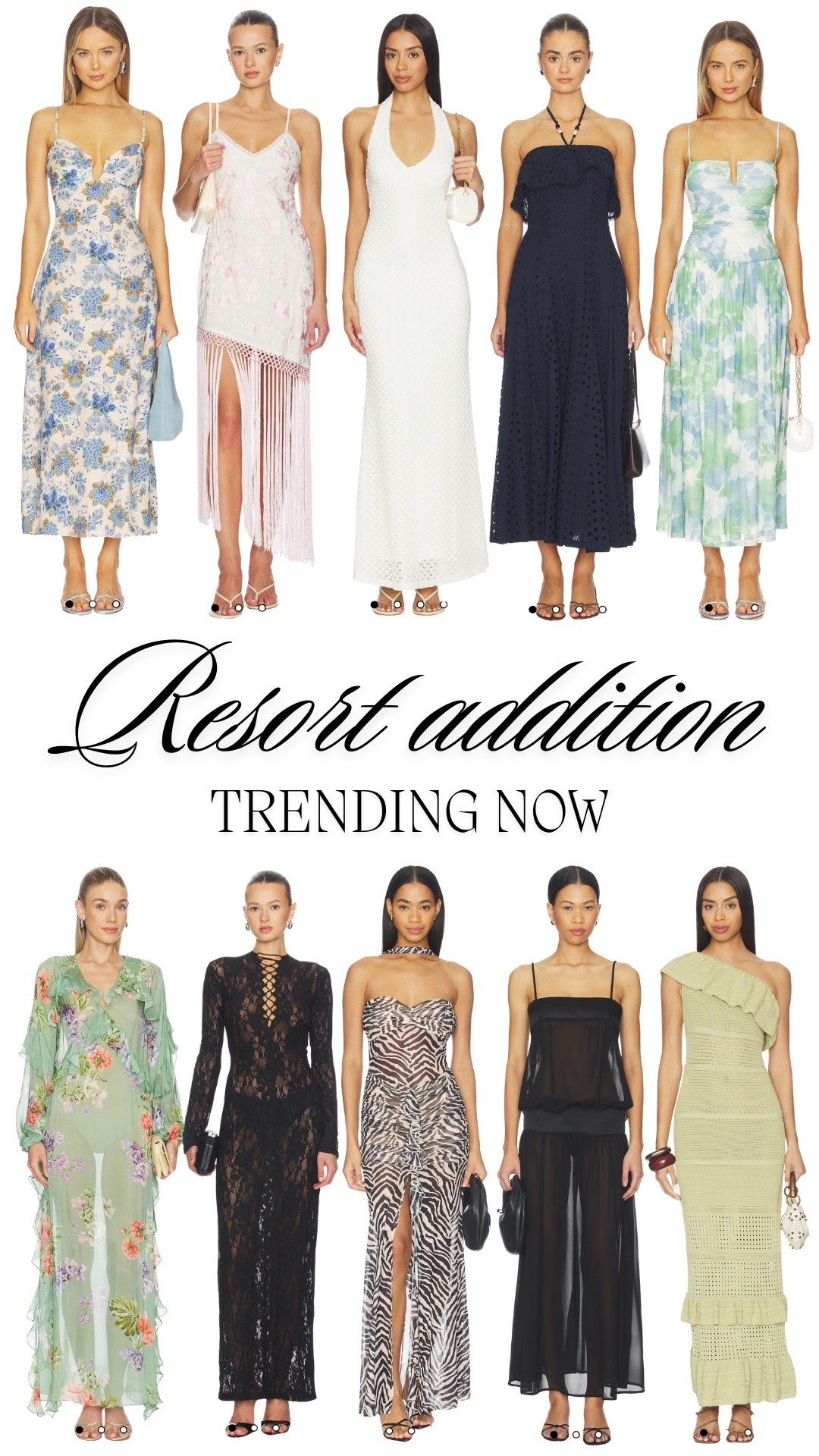 Resort Edition: Best Vacation Dresses from Revolve 🌴

If you’re looking for the best resort dresses for vacation, I’ve curated a selection of beautiful pieces from Revolve that are perfect for warm destinations and beach getaways.

These dresses are ideal for tropical vacations, resort stays, beach dinners, and sunset walks. Think lightweight fabrics, flattering silhouettes, and effortless elegance that works from day to night.

From flowy maxi dresses to chic mini dresses, these styles are designed for comfort, movement, and that effortless vacation look.

If you’re planning a trip and searching for stylish resort wear, beach vacation dresses, or elegant summer outfits, this edit includes some of the best options to pack for your next getaway.

All my favorite resort dresses from Revolve are linked in my LTK. ✨🌊

#LTKSeasonal #LTKootd #LTKFestival