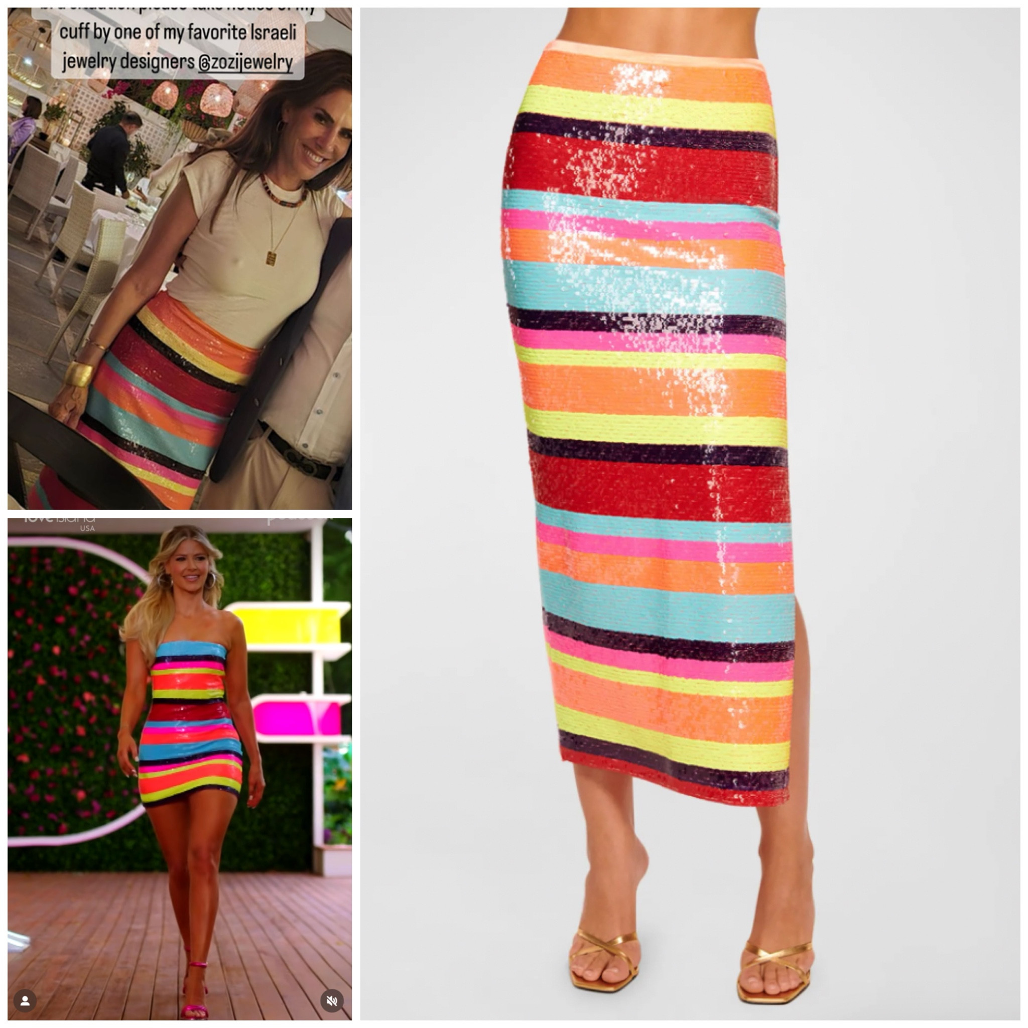 Jenn Fessler’s Sequin Striped Skirt 📸 = @jennfessler @arianamadix
@zozijewelry