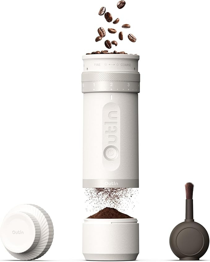 OutIn Fino Portable Electric Coffee Grinder,Adjustable Coffee Bean Grinder with 28 Precise Grind ... | Amazon (US)