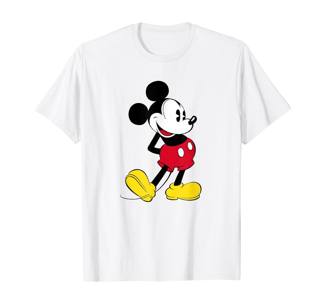 Disney Mickey Mouse Classic Pose Short Sleeve T-Shirt | Amazon (US)