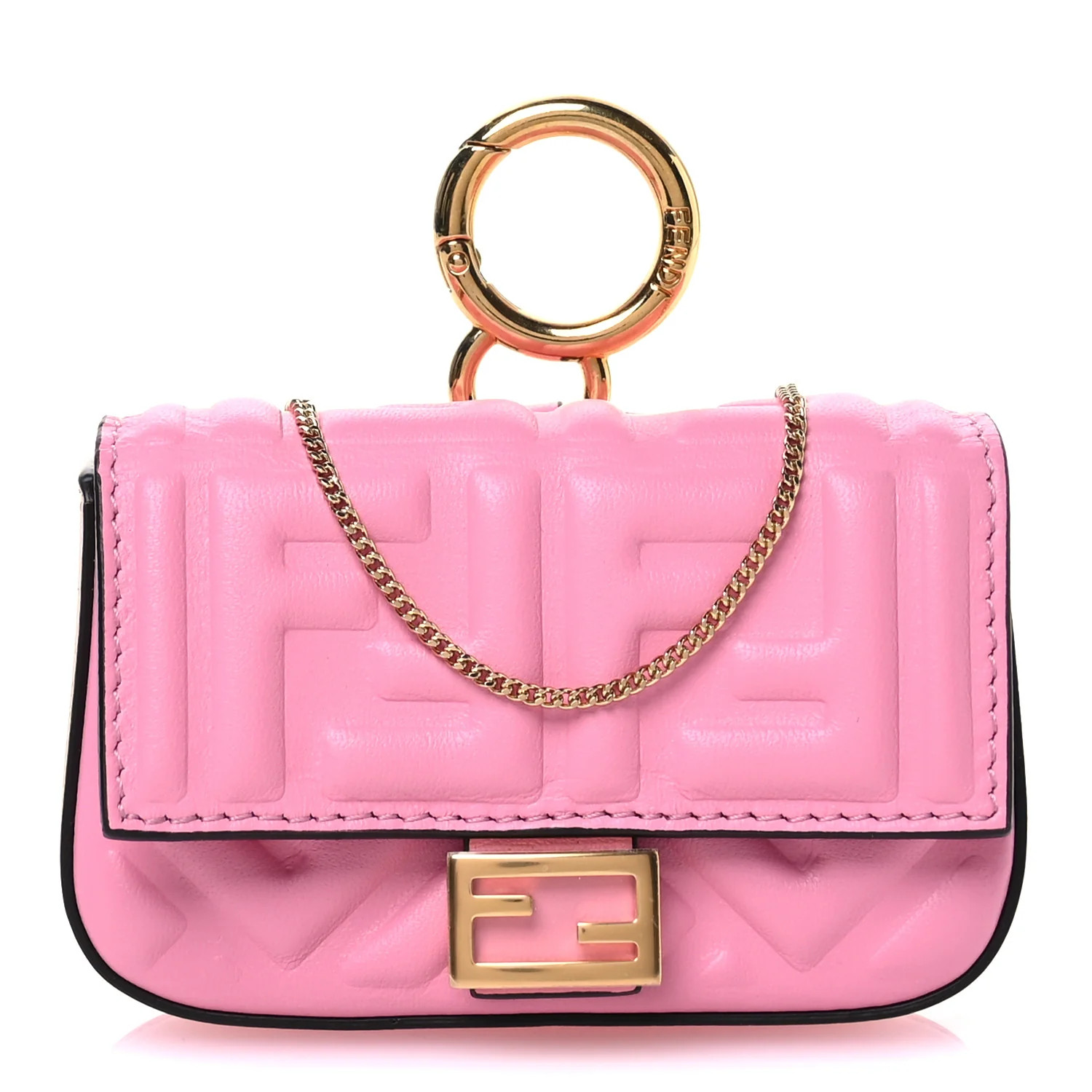 Nappa Matisse FF Embossed Nano Baguette Charm Lollypop | FASHIONPHILE (US)