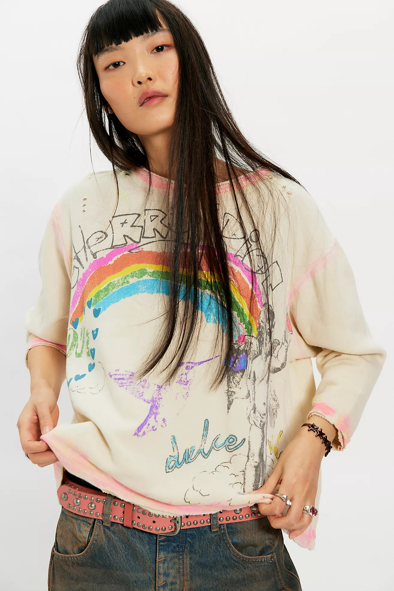 Magnolia Pearl Cherry Riot Hermosa Sweatshirt | Free People (Global - UK&FR Excluded)