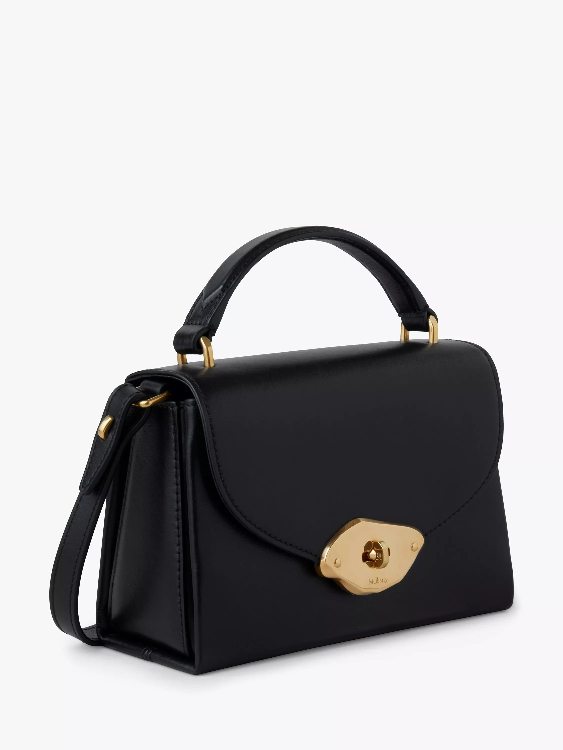 MulberrySmall Lana Gloss Leather Top Handle Bag | John Lewis (UK)
