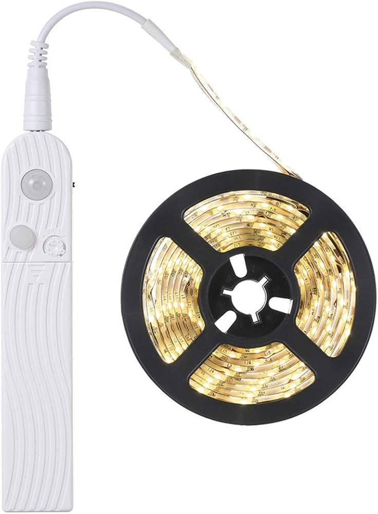 FOLGEMIR 3m LED Band mit Bewegungsmelder, Batterie betriebene Nachtlicht mit PIR-Sensor, wasserdi... | Amazon (DE)