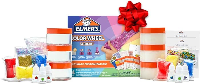 Elmer's Color Wheel Slime Kit, Includes Elmer's Gue Premade Slime, Clay Color Pigments, Scents, S... | Amazon (US)