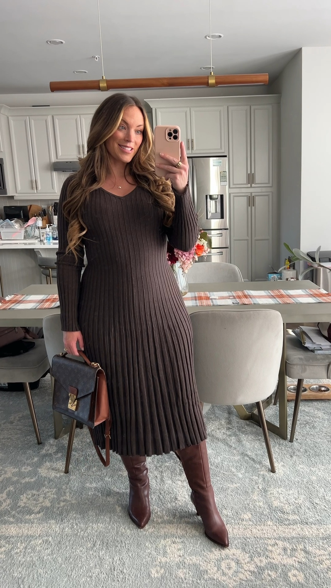 Gorgeous dress perfect for fall photos, family photos, holiday parties, Thanksgiving day outfit ☕️🍁🍂

In a medium! 

20% off Shapewear alwYs in my ig stories highlight “Shapewear"

#LTKSeasonal #LTKMidsize #LTKFindsUnder100