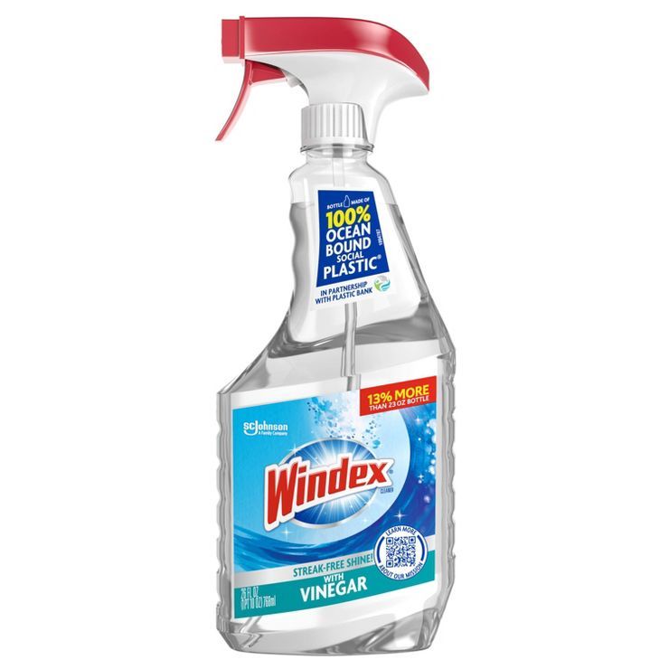 Windex Glass Cleaner Trigger Bottle Vinegar - 26 fl oz | Target