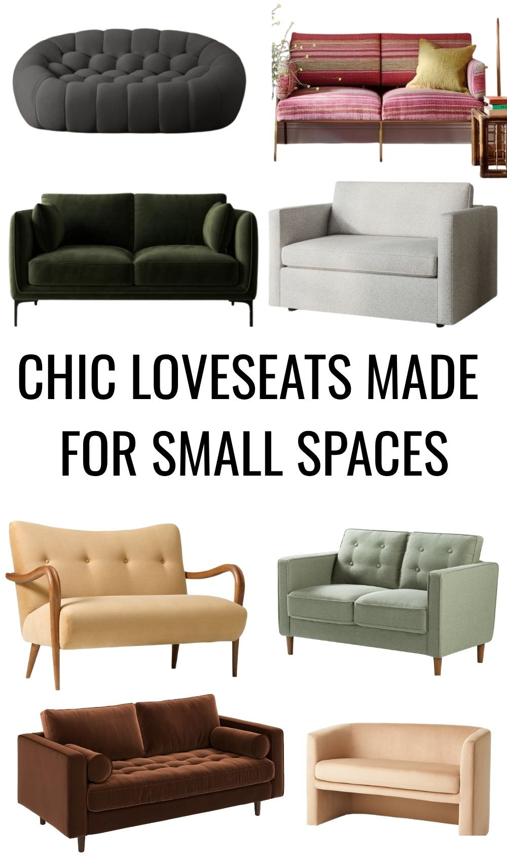 Chic loveseats made for small spaces. I rounded up my favorite loveseats that deliver comfort and style without taking over your whole floor plan. Perfect for studios, small living rooms, or that awkward nook you’ve been trying to fill. 

 #LTKHome