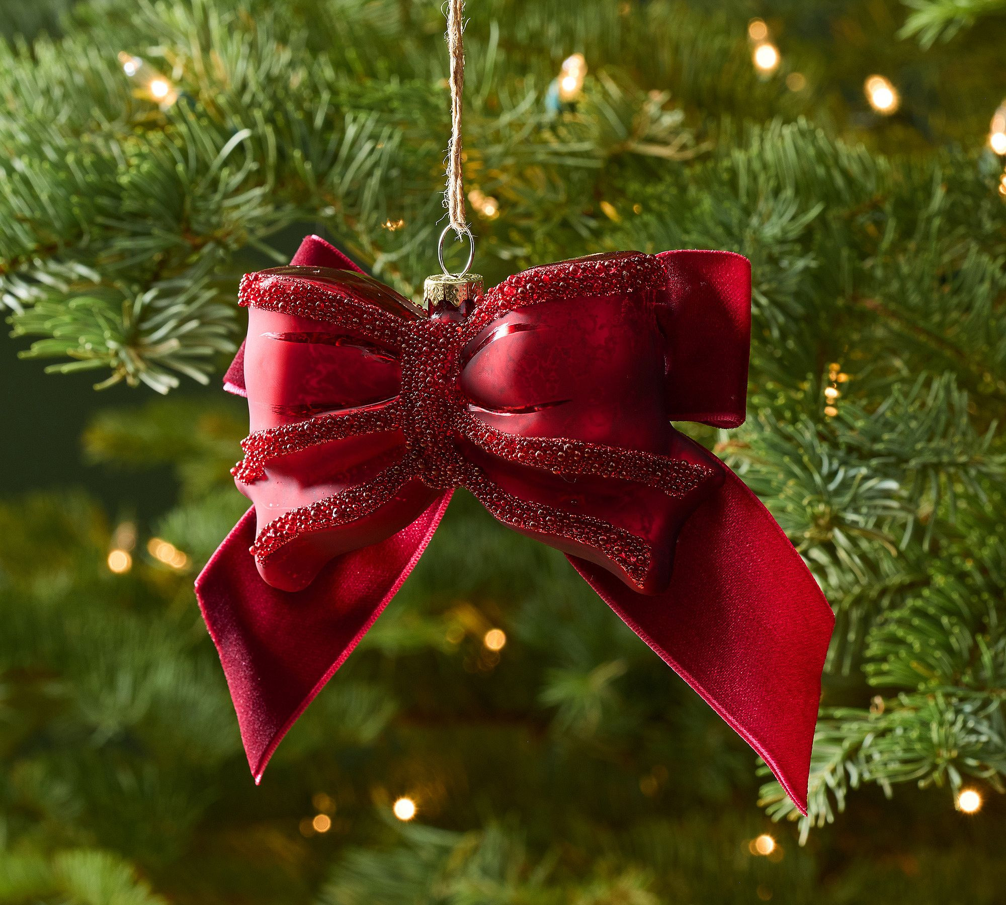 Vintage Heirloom Bow Ornament | Pottery Barn (US)
