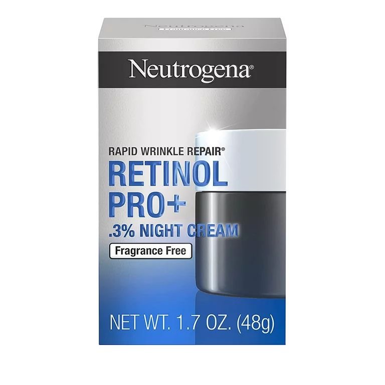 Neutrogena Rapid Wrinkle Repair Retinol Pro+ Anti-Wrinkle Night Moisturizer, Anti-Aging Face & Ne... | Walmart (US)