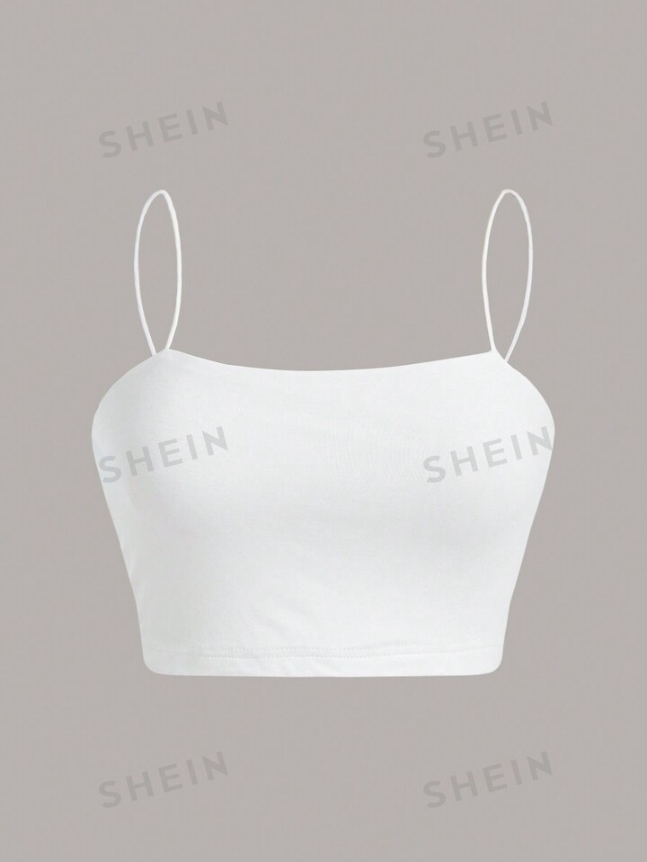 SHEIN EZwear Crop Sexy Camisole, Summer Slim-Fit Women Tank Top | SHEIN USA | SHEIN