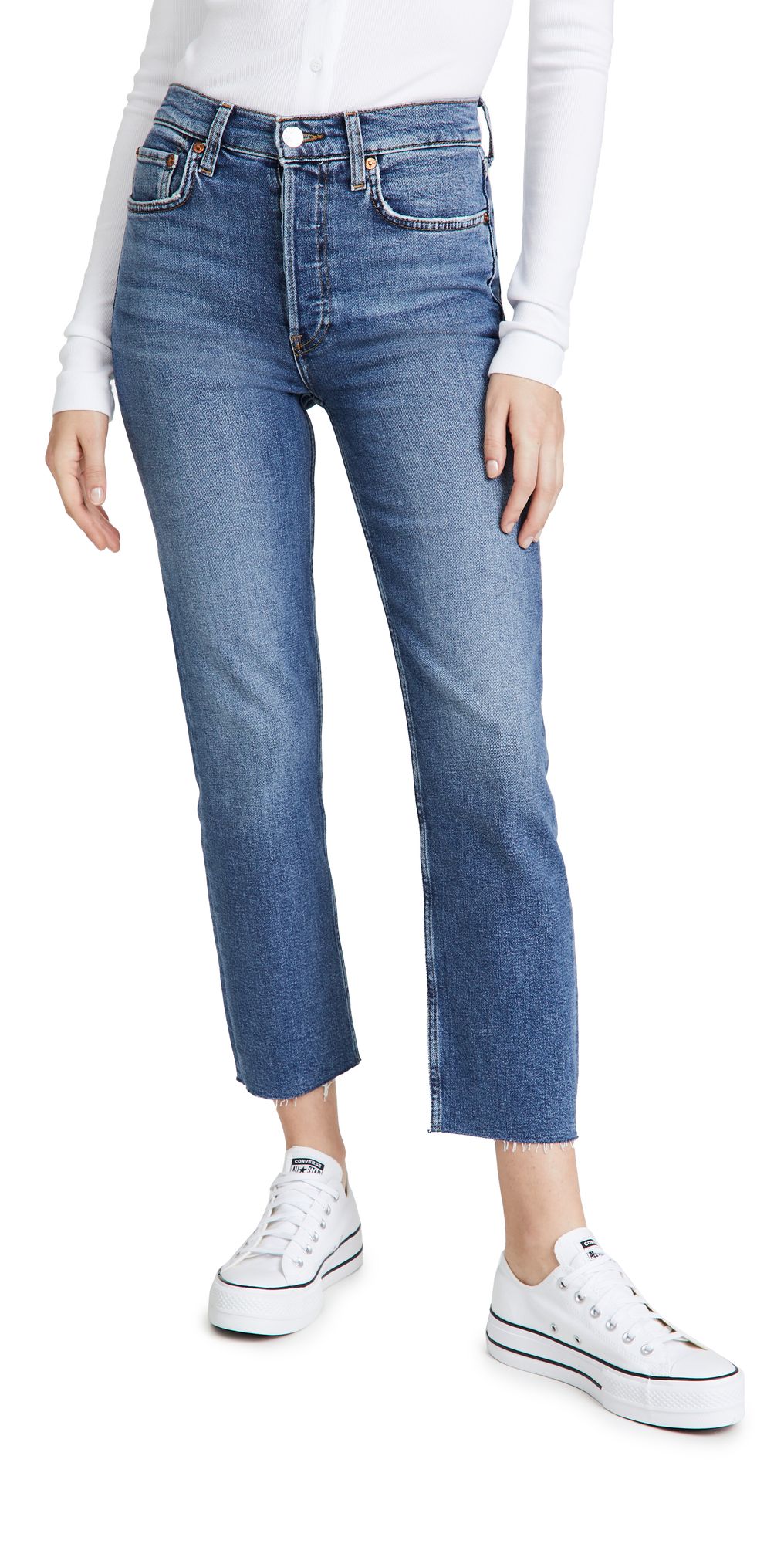 High Rise Comfort Stretch Stove Pipe Jeans | Shopbop