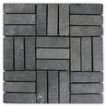 Grey Weave Stone Mosaic Tile | Walmart (US)