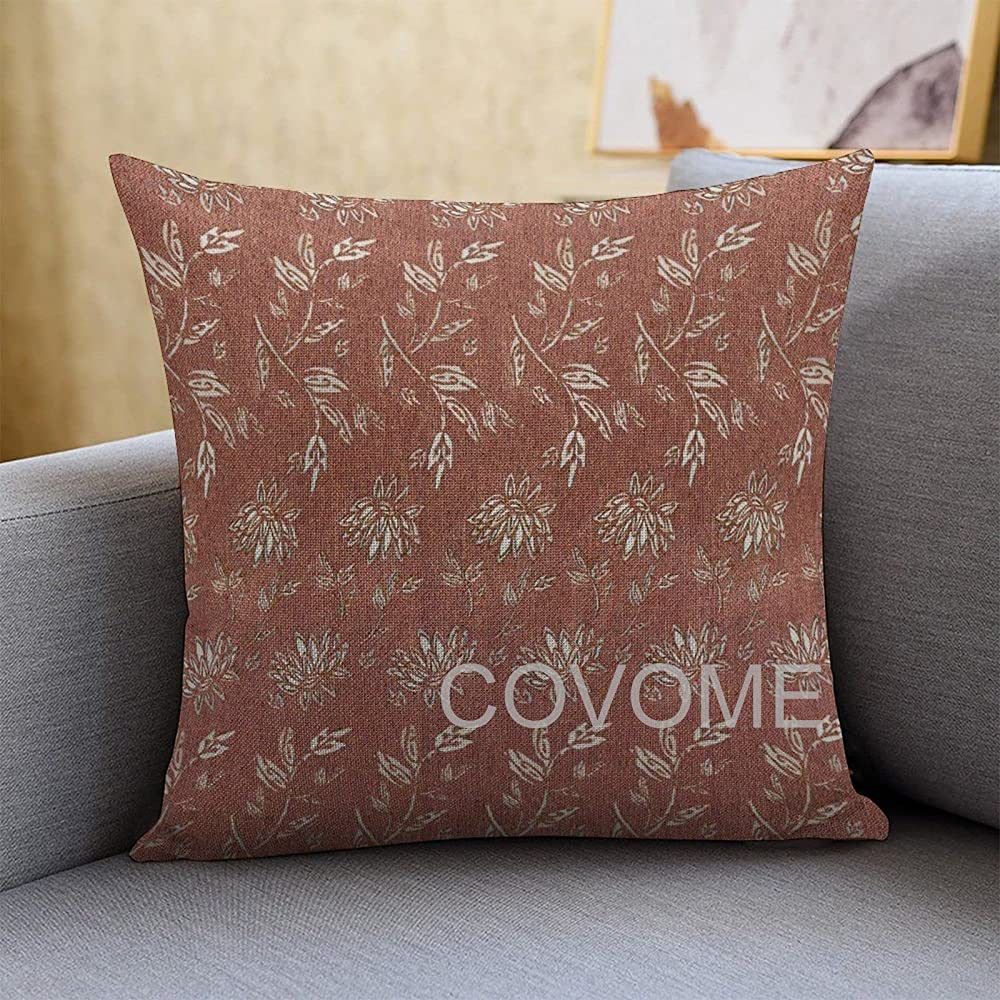 by Unbranded Terracotta Pillow Cover, Floral Pillow Covers, Spring Pillow Covers, Botanical Flowe... | Amazon (US)