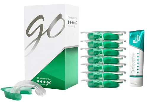 Opalescence GO 15 Mint Whitening Bundle - (7 Treatments) Hydrogen Peroxide Prefilled Teeth Whitening Trays and Travel Whitening Sensitivity Toothpaste 1 Oz - Mint Flavor - 6288-1 | Amazon (US)