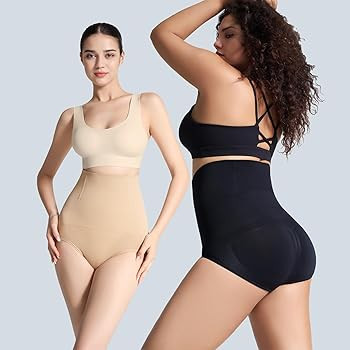 KAKAPEOPLE 2-Pack Women's Tummy Control Shapewear Panties High-Waist Body Shaper Underwear Slimmi... | Amazon (US)