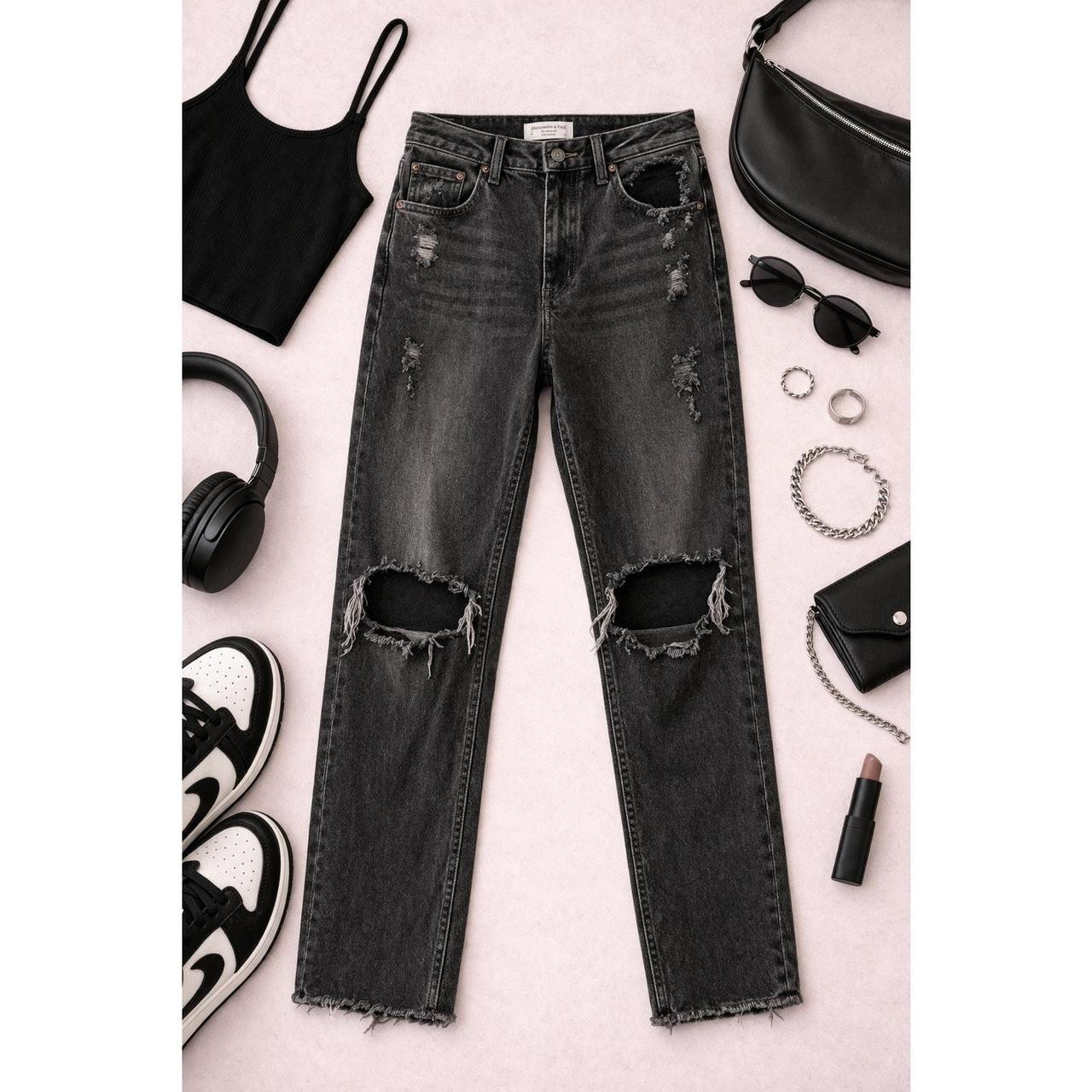 Abercrombie & Fitch Women's Jeans - Black - 29 | Depop US