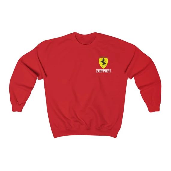 Ferrari F1 Racing Sweatshirt Hanes Beefy T With Red Ferrari | Etsy | Etsy (US)