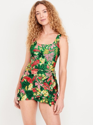 Side-Tie Swim Dress | Old Navy (US)