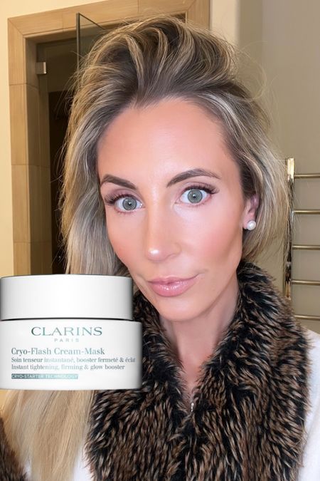 That Cryo mask glow! 10/10 recommend. Makes the best gift.

The Clarins Cryo mask is legitimately my holy grail. I use it as a mask, then I use it as a moisturizer, it looks amazing as a primer under makeup. The glow is real. 

Why I love it: 
- It has a cooling feeling
- The cooling gives the skin a lifted effect 
- Gives you a glow 
- Hydrating 
- Skin feels firmer and smoother 
- Pores are smaller
- Depuffs 
- Calms redness and inflammation 

#LTKCyberWeek #LTKfindsunder100 #LTKsalealert