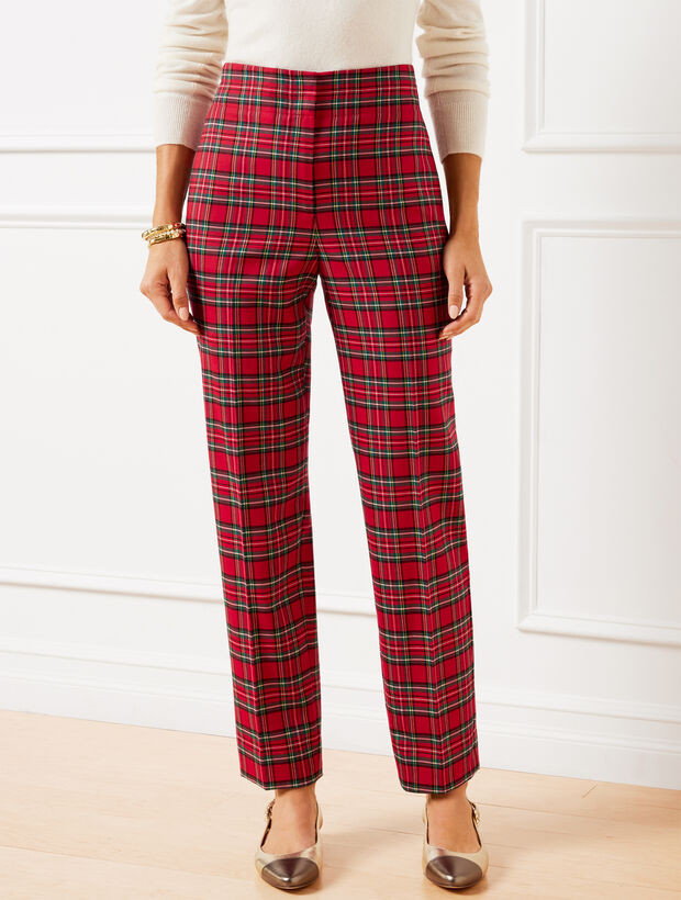 Tapered Ankle Pants - Apple Cider Plaid | Talbots