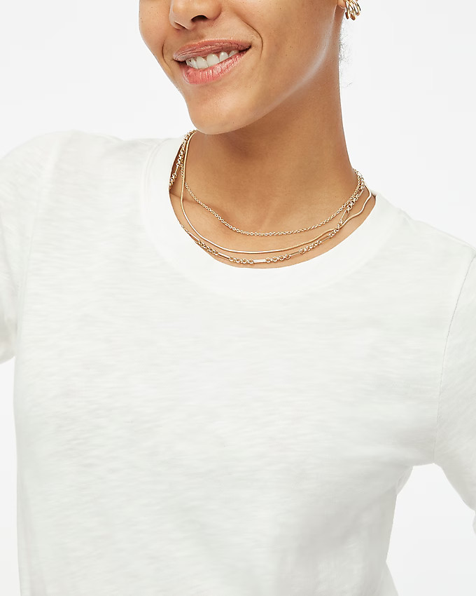 Long-sleeve crewneck girlfriend tee | J.Crew Factory