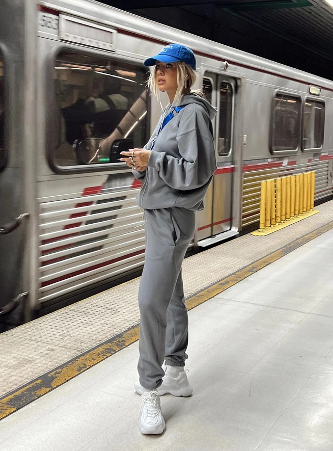 Renna Track Pants Charcoal | Princess Polly US