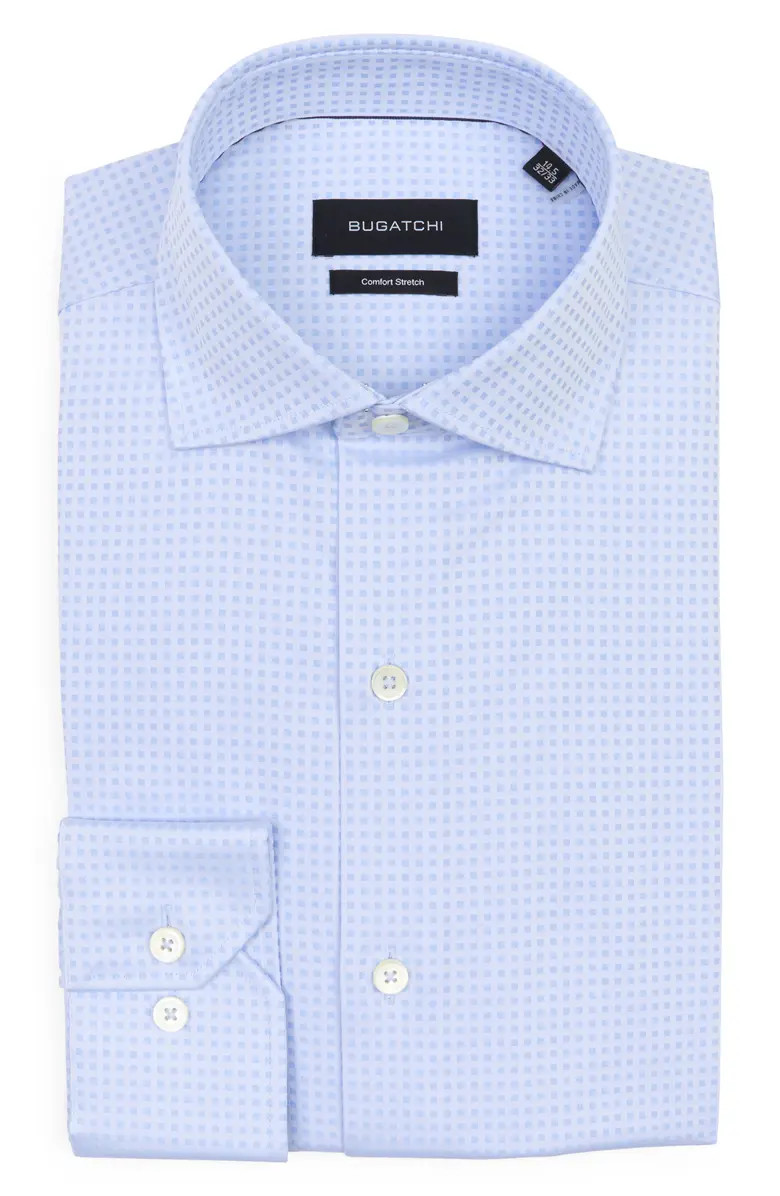 Bugatchi Check Comfort Stretch Dress Shirt | Nordstromrack | Nordstrom Rack