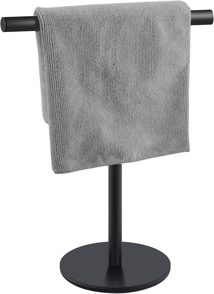 Mutclord T-Shape Hand Towel Holder - Free Standing Hand Towel Rack for Bathroom or Kitchen Counte... | Amazon (US)