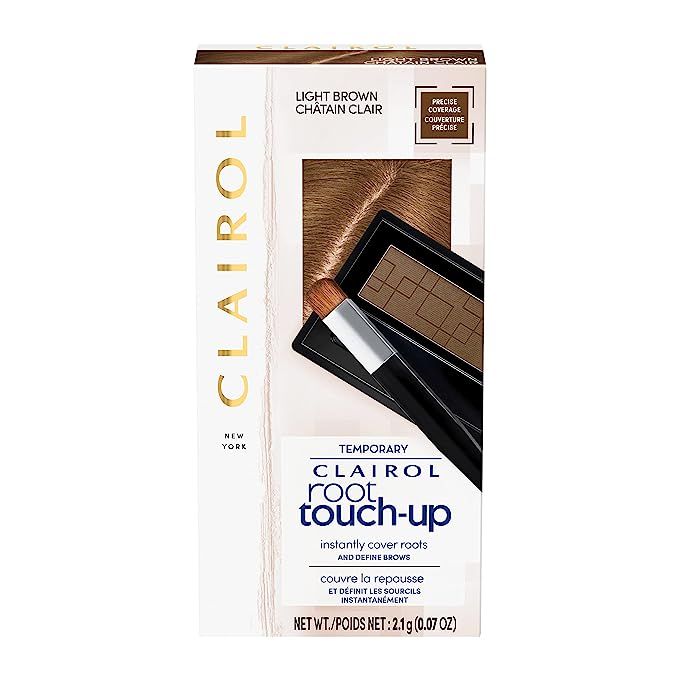 Clairol Root Touch-Up Temporary Concealing Powder, Light Brown Hair Color, 1 Count | Amazon (US)