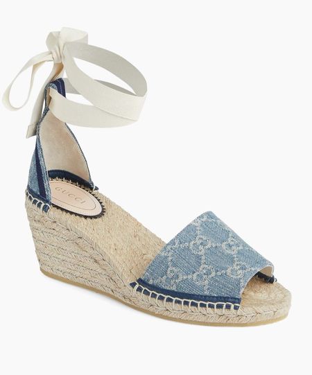Gucci espadrille wedge sandals
Summer outfit, designer shoes

#LTKSeasonal #LTKShoeCrush #LTKOver40