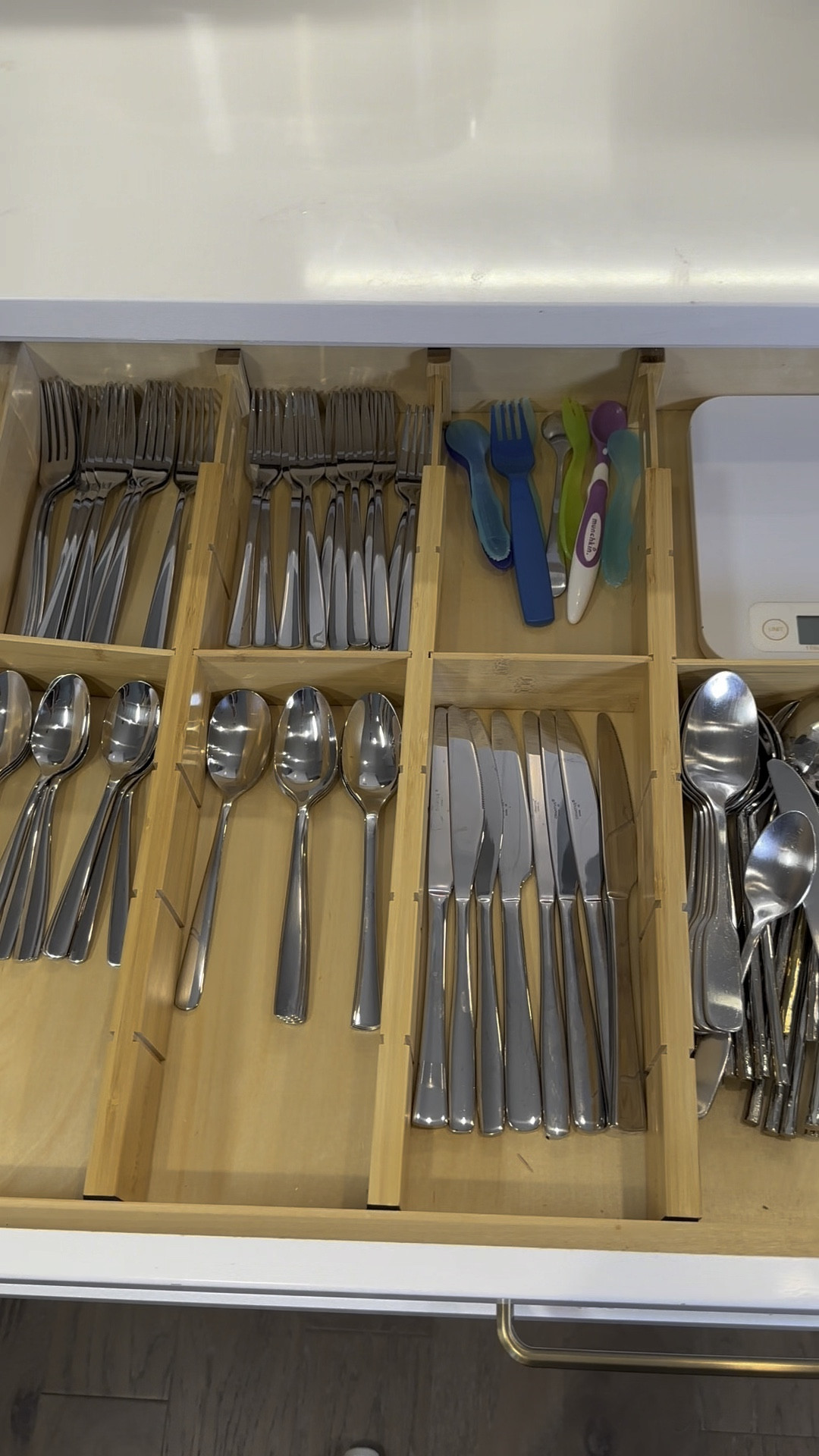 Need an easy organization solution? These bamboo dividers made organizing my silverware drawer so simple. These are super sturdy and come with multiple dividers to configure your drawer to the exact sizes you need to organize the space. Shop these dividers now on my LTK. Link in bio. 

#LTKHome #LTKFamily #LTKSaleAlert