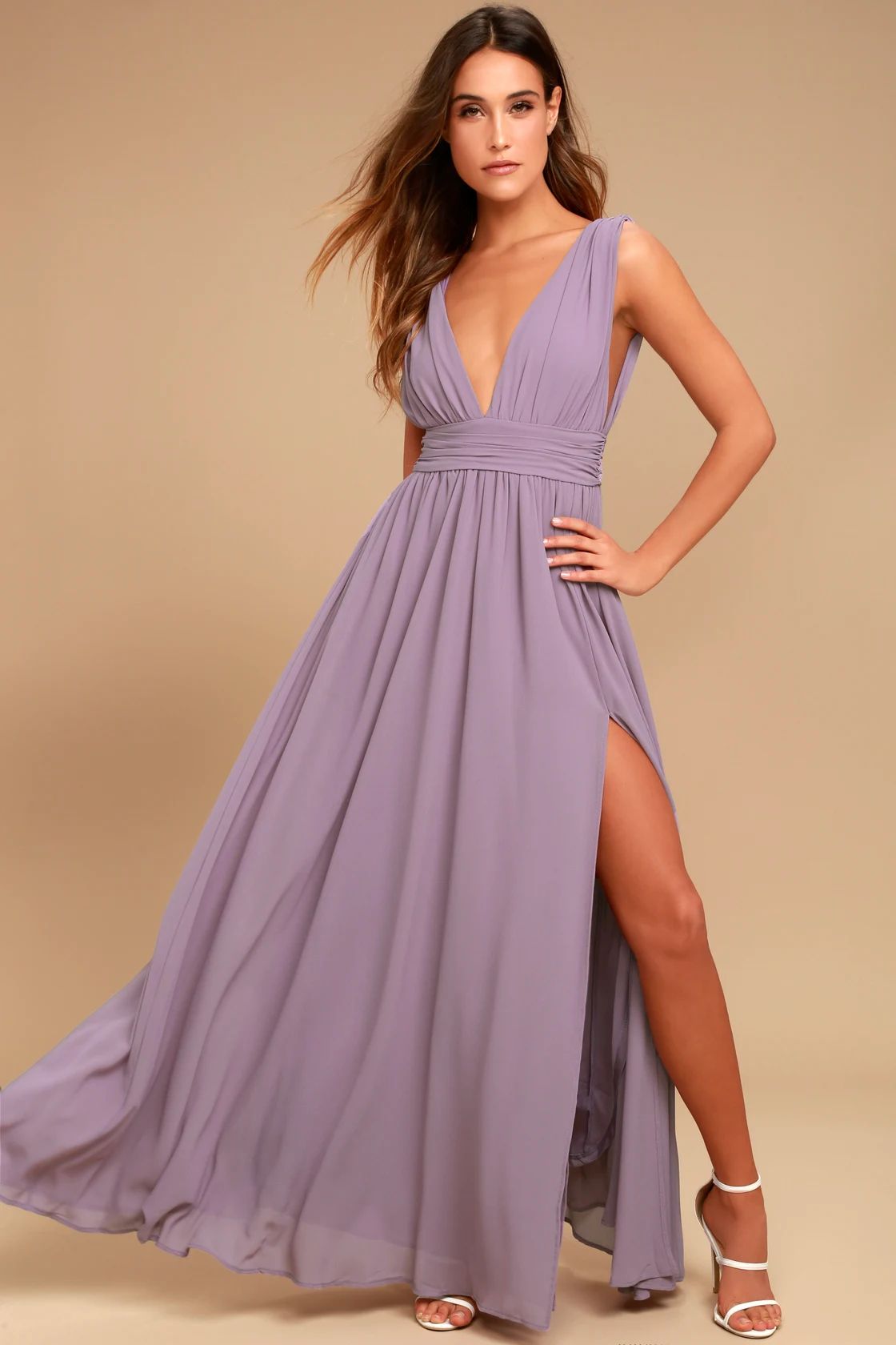 Heavenly Hues Dusty Purple Maxi Dress | Lulus (US)