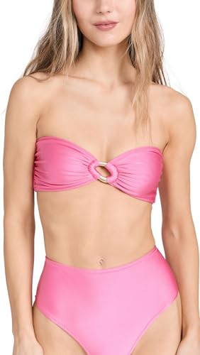 Shani Shemer Women's Dia Bikini Top, Rose Blossom, Pink, S | Amazon (US)