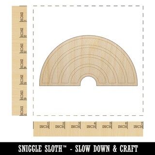Cute Rainbow Unfinished Wood Shape Piece Cutout for DIY Craft Projects | Michaels Stores