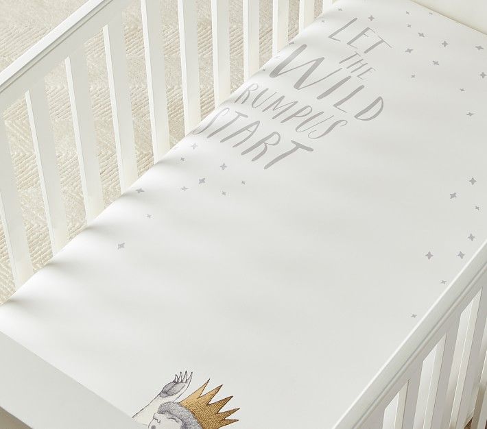 Where The Wild Things Are Picture Perfect Organic Crib Fitted Sheet | Pottery Barn Kids