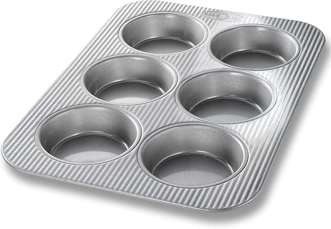 USA Pan Bakeware Nonstick Mini Round Cake Pans, Aluminized Steel | Amazon (US)
