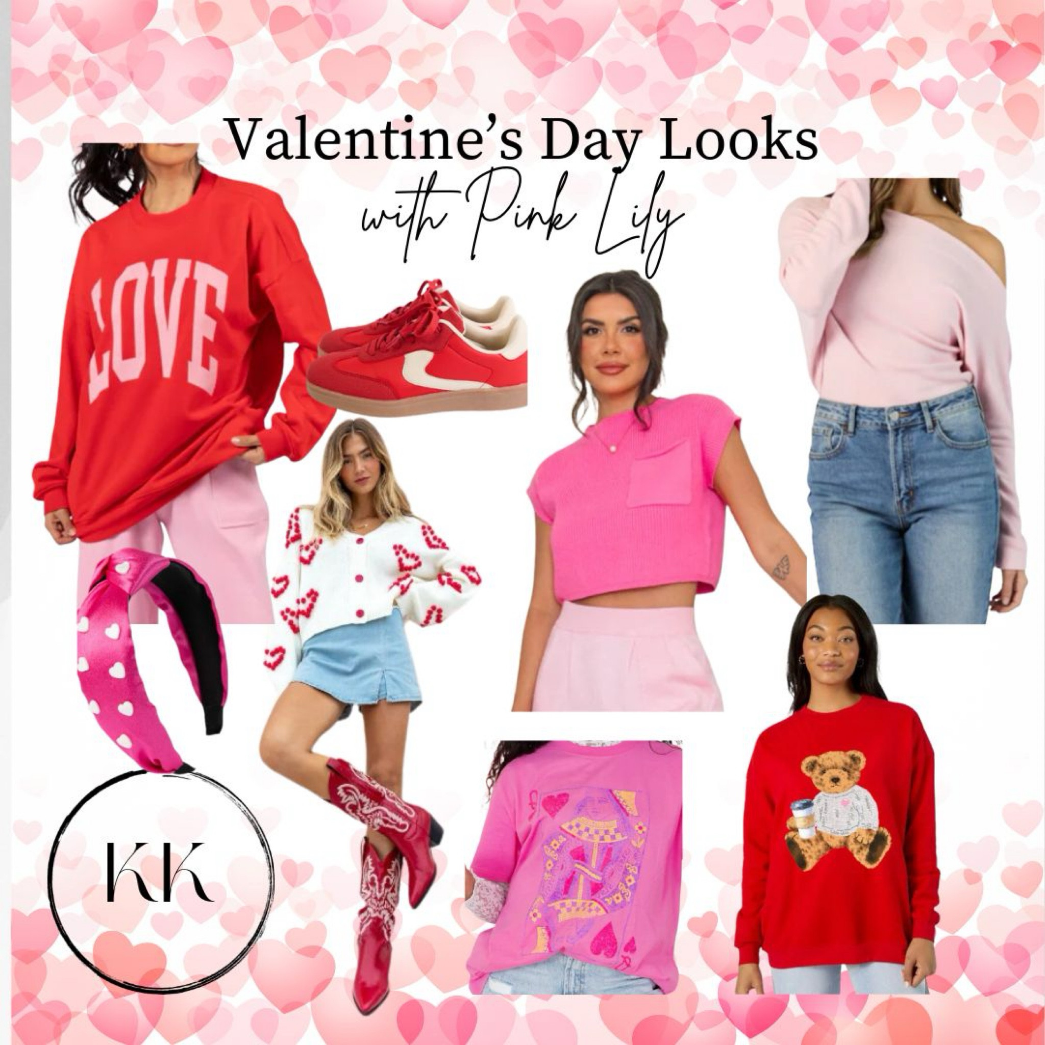 The perfect ValentinValentine’s Day looks from Pink Lily! Tops are on sale today! 

#LTKStyleTip #LTKFindsUnder50 #LTKSaleAlert
