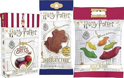 Harry Potter Jelly Gummy Candy Slugs, Bertie Botts Every Flavour Jelly Beans & Chocolate Crispy F... | Amazon (US)